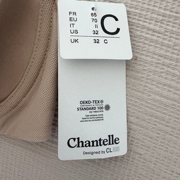 Chantelle nude smooth contour bra size 32C underwire support NWT - Picture 2 of 4